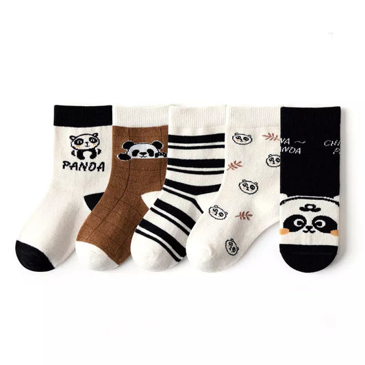 5 Pack Jongens Baby Sokken - Panda