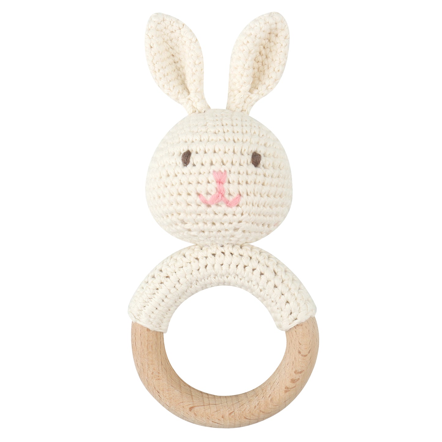 4-delig Newborn Kraamcadeau Hout- White Rabbit