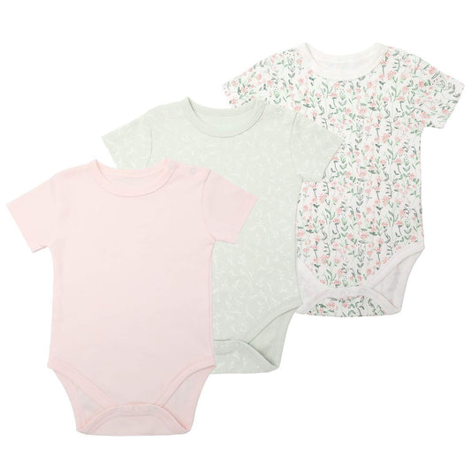 Set van 3 Rompers Korte Mouwen - Floral